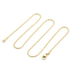 Gold Mini Metal Beads Chain Necklace