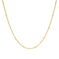 Gold Sphere Chain Necklace