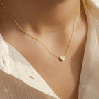 Gold Custom Heart Necklace