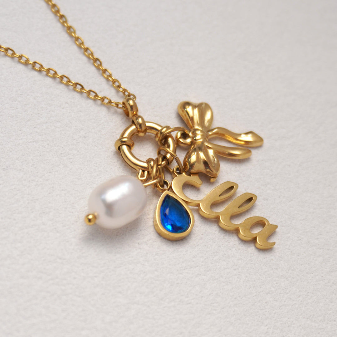 Gold Custom Collector Charm Necklace