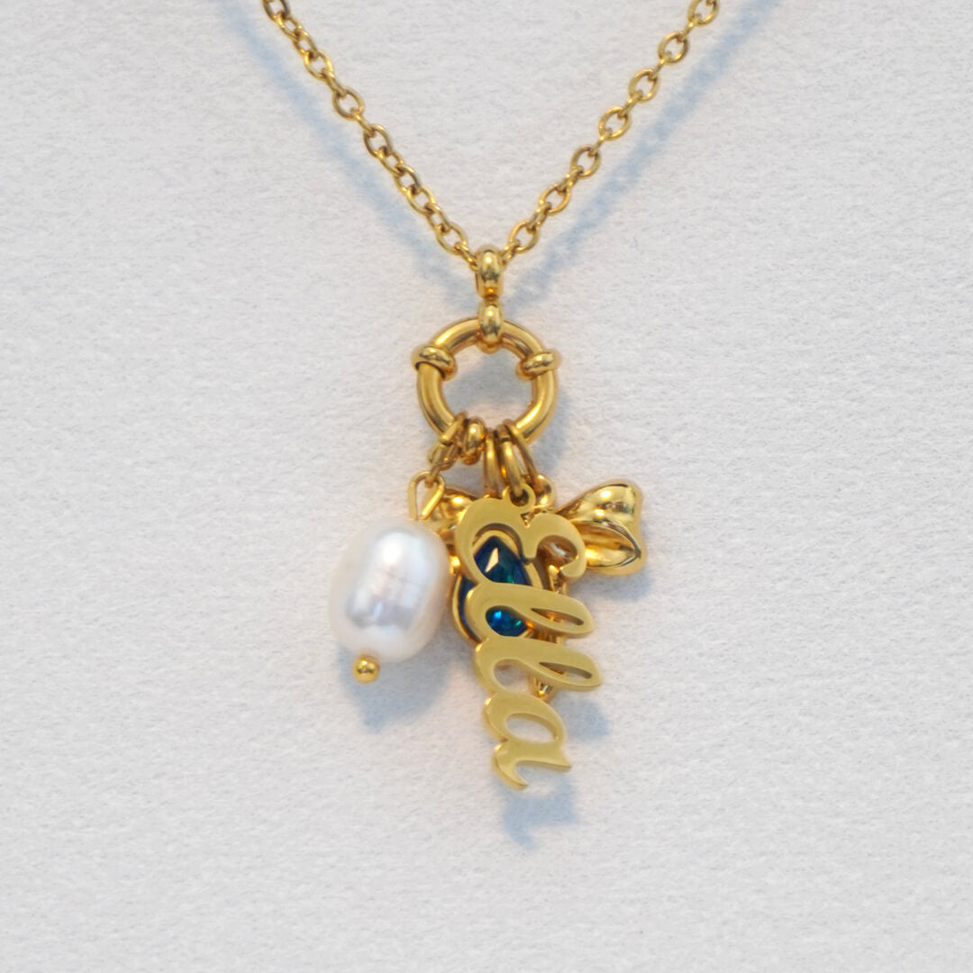 Gold Custom Collector Charm Necklace