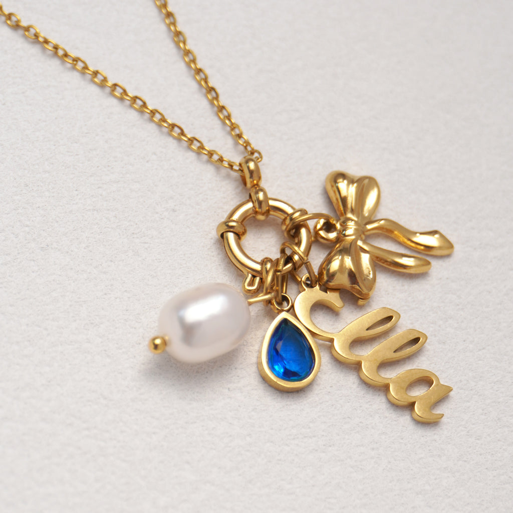 Gold Custom Collector Charm Necklace