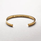 Gold Custom Engraved Bangle