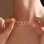 Gold Custom Heartline Name Necklace