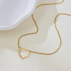 Gold Custom Heartline Name Necklace