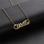 Gold Custom Infinity Name Necklace
