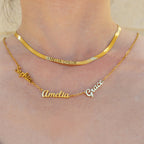 Gold Dainty Custom Multi Name Necklace
