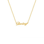 Gold Dainty Custom Name Necklace