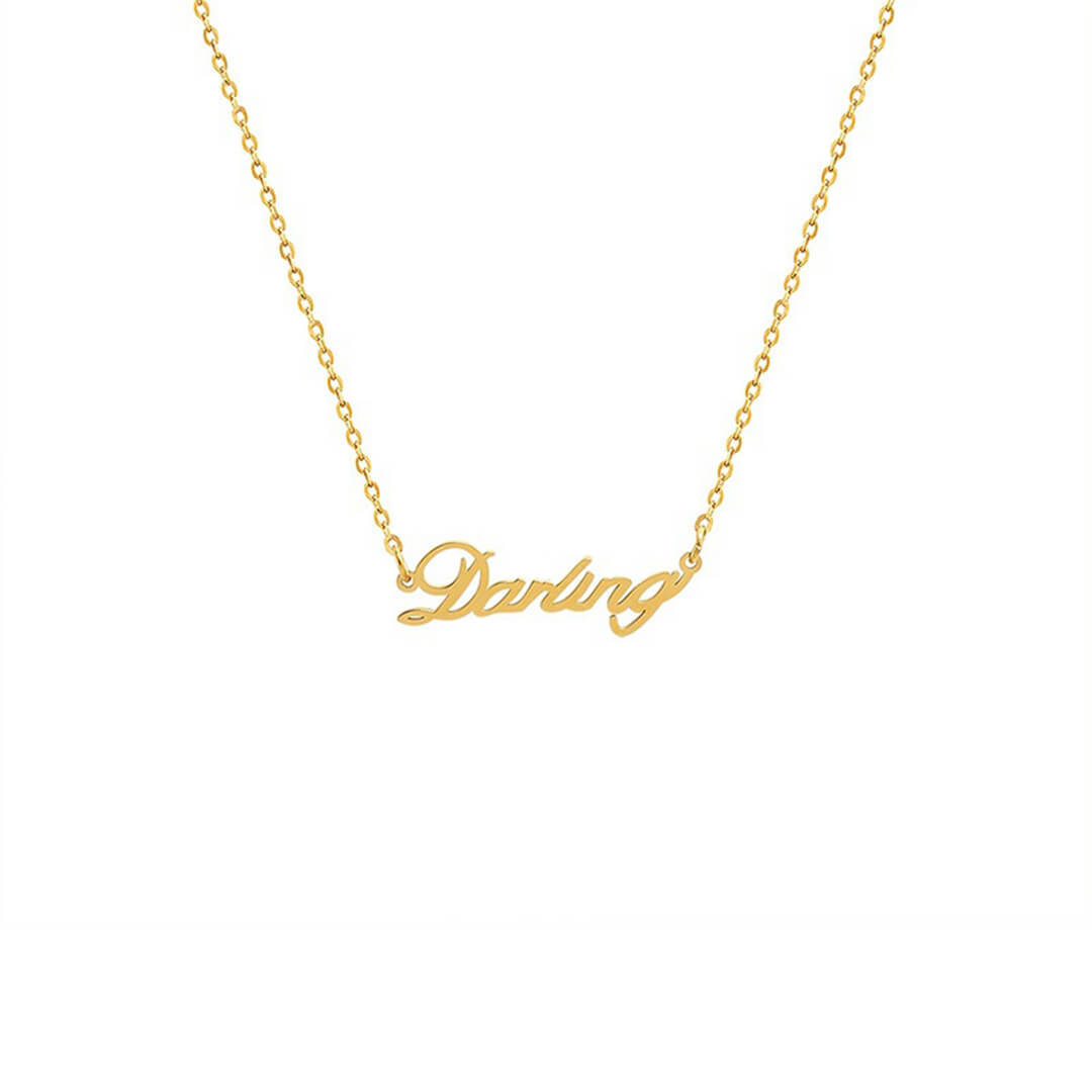 Gold Dainty Custom Name Necklace