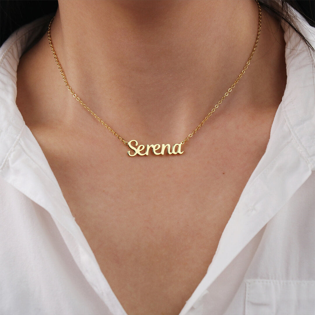 Gold Dainty Custom Name Necklace
