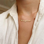 Gold Dainty Custom Name Necklace