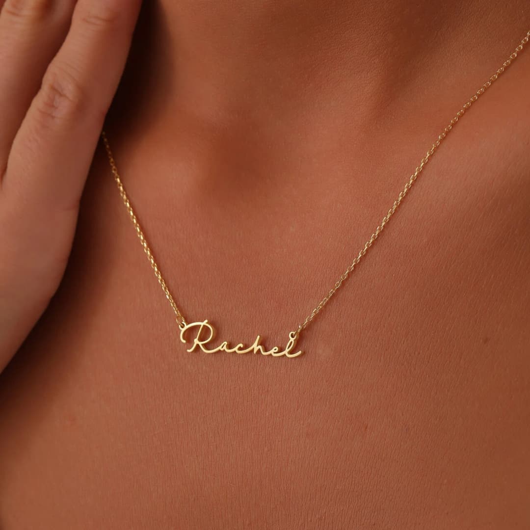 Gold Dainty Custom Name Necklace