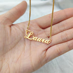 Gold Dainty Custom Name Necklace