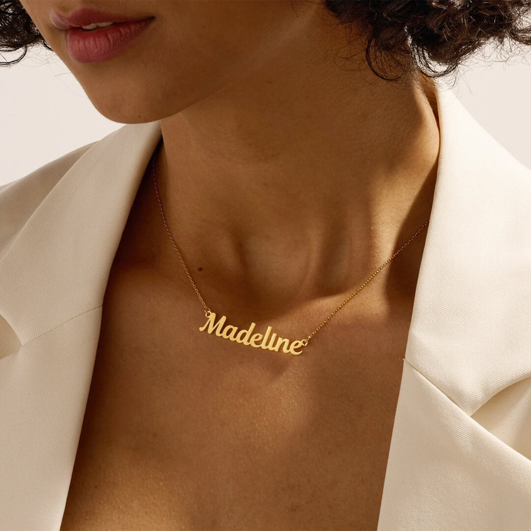 Gold Dainty Custom Name Necklace