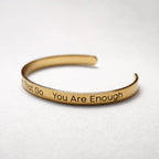 Gold Custom Engraved Bangle