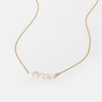 Gold Freshwater Pearl Necklace