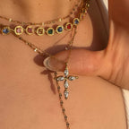Gold Guardian Cross Necklace
