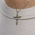 Gold Guardian Cross Necklace