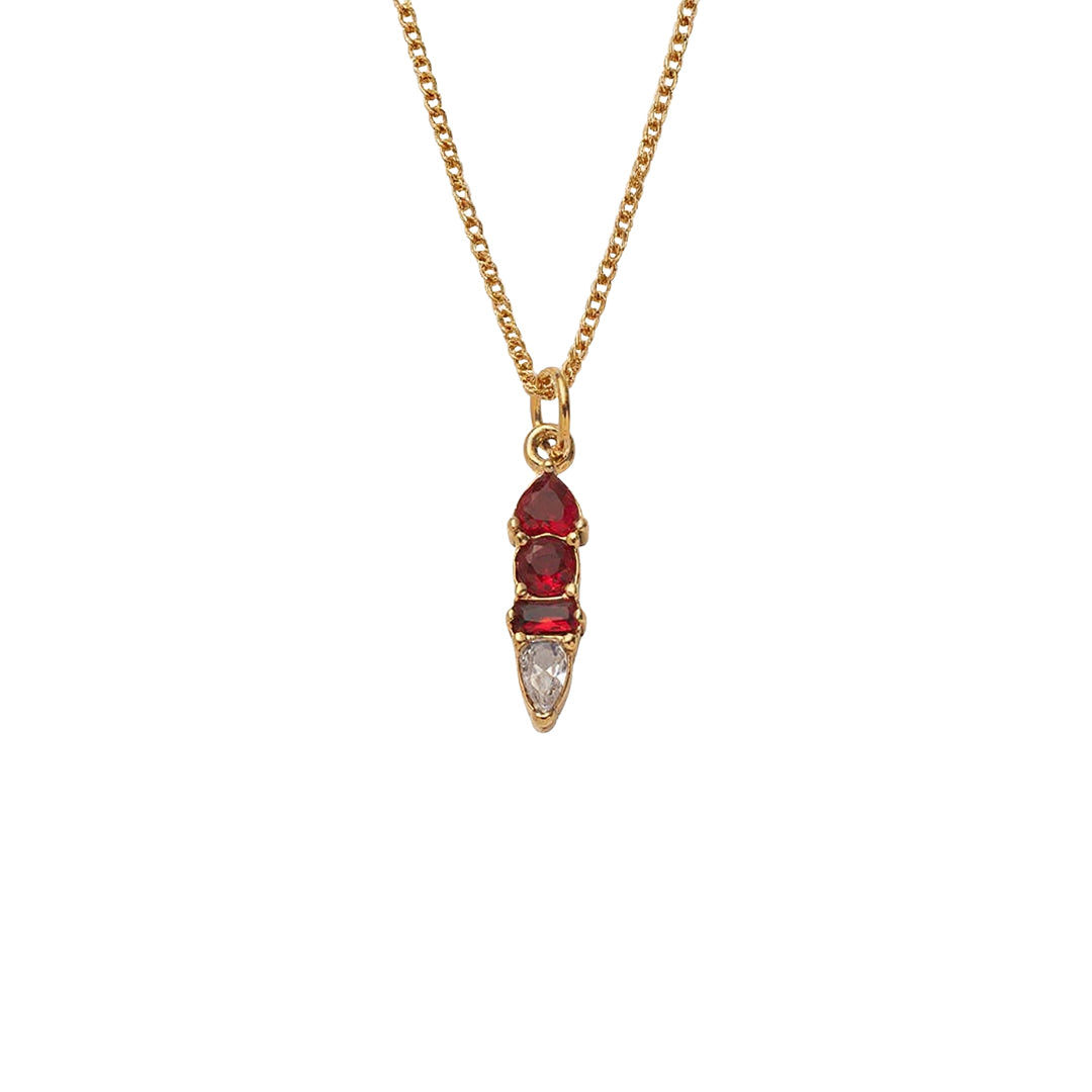 Gold Radiant Moments Birthstone Necklace