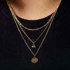 gold angel number necklace front 1