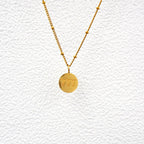 gold angel number necklace front 2