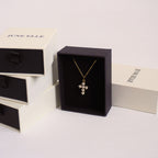 gold everyday cross necklace 5
