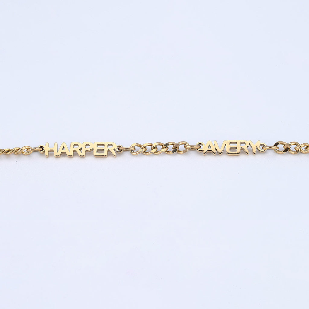 june-elle-gold-custom-multi-name-bracelet-detail