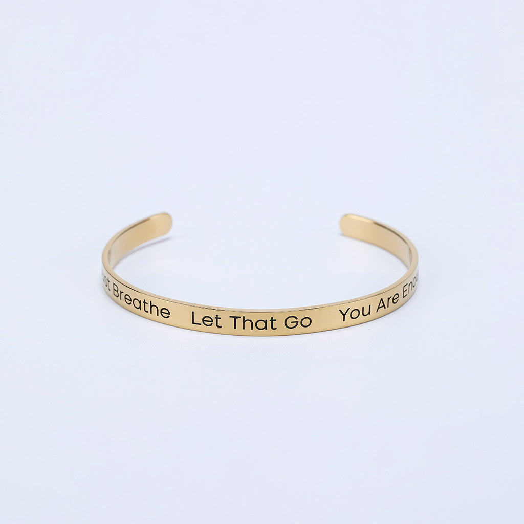 june-elle-gold-engraved-bangle-waterproof