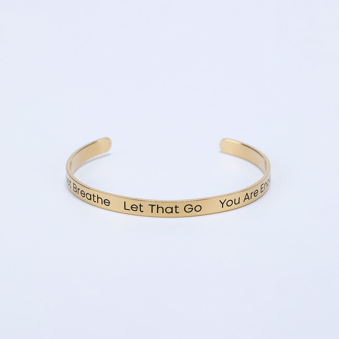 june-elle-gold-engraved-bangle-waterproof