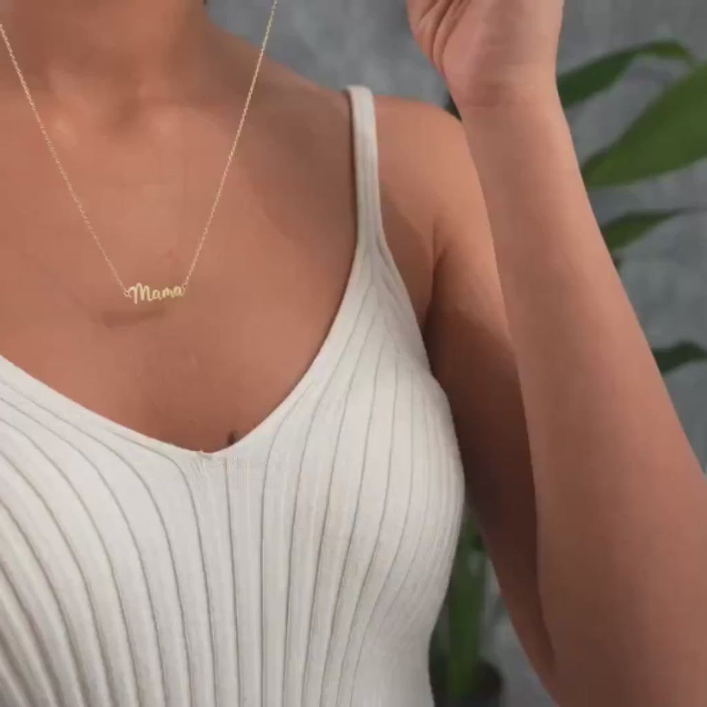 Gold Dainty Custom Name Necklace