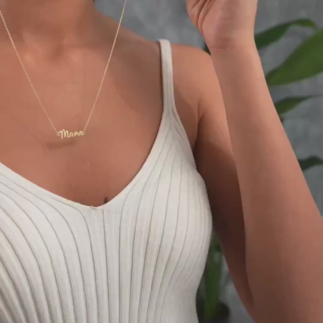 Gold Dainty Custom Name Necklace